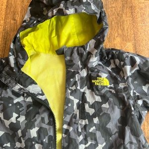 The North Face boys Camo lightweight Raincoat.